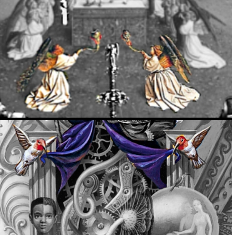 michael jackson dangerous album cover explaines meaning erklärt symbols symbole bedeutung Ghent Altarpiece genter altarbild van eycken engel angel birds machine queen