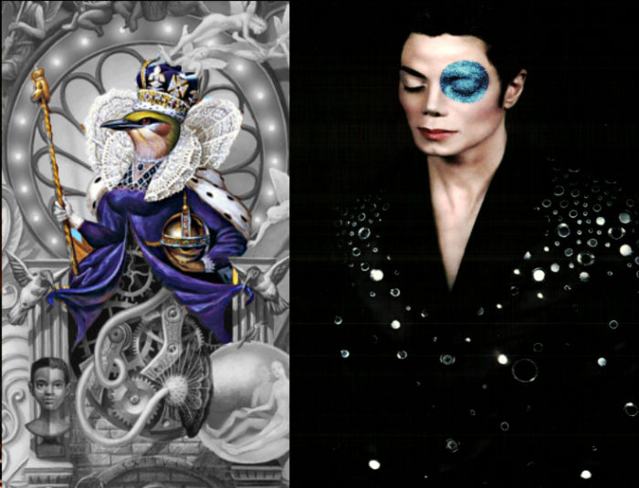Michael Jackson aRt Dangerous Cover  1991 Symbol Queen Elizabeth II, I
Moonwalker 1999 Foto Arno Bani
Nacht, Night; Mond, moon
