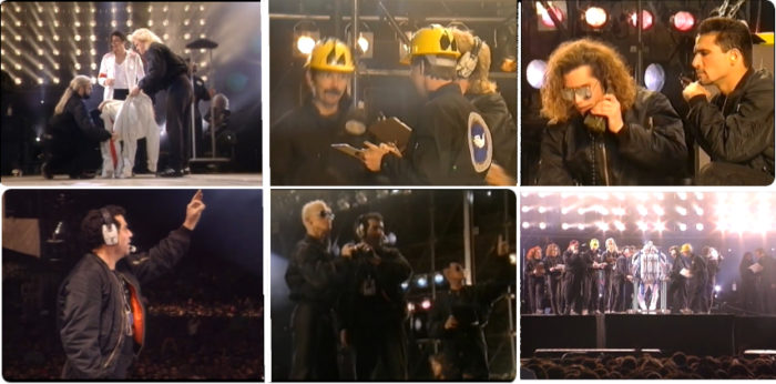 Michael Jackson und das Making of auf der Bühne der Dangerous - Konzerte.