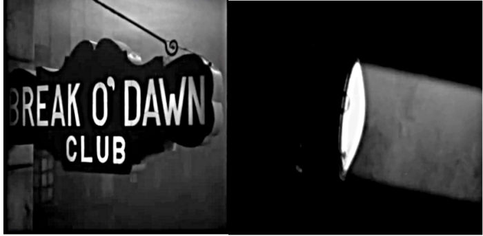 2009 This is it "Break o'Dawn Club" and a spotlight. Michael Jackson and the symbol sunrise, dawn.
