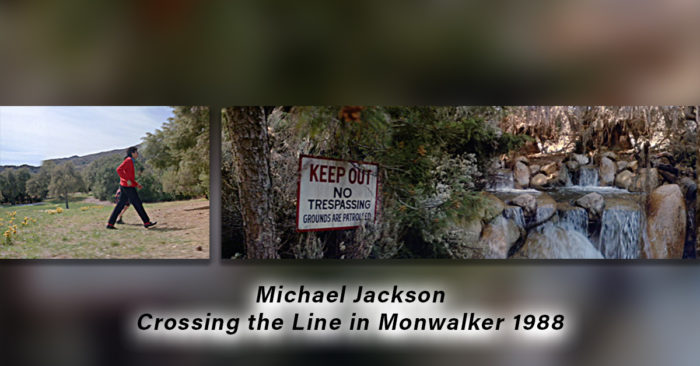 Moonwalker 1988 mit Bach und Schild: KEEP OUT.