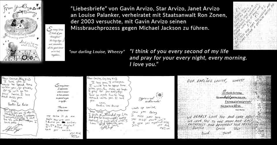 Liebesbriefe Love Letters Louise Palanker Gavin Arvizo Janet Arvizo Star Arvizo Michael Jackson DA Staatsanwalt Ron Zonen 2003