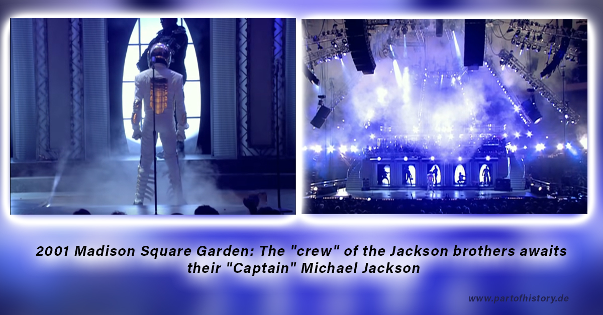 Michael Jackson symbol plane career Captain Crew Madison Square Garden 2001 - www.partofhistory.de