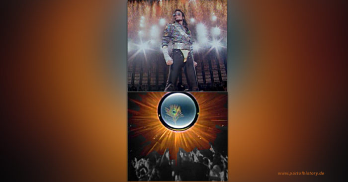 Michael Jackson Symbol Pfau Dangerous live mit Jam und Can You Feel it video