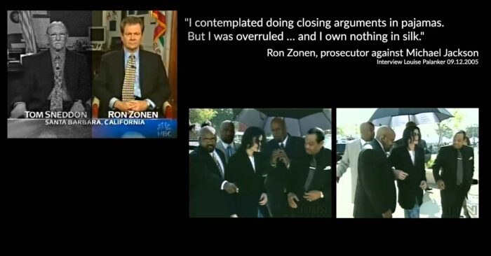 prosecutor Ron Zonen against Michael Jackson I contemplated doing closing arguments in pajamas