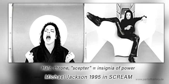 Michael Jackson Scream 1995 Halo Throne Scepter power www.partofhistory.de