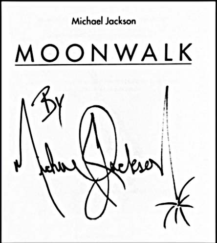 Michale Jackson Symbol Moonwalk Signatur autograph meaning