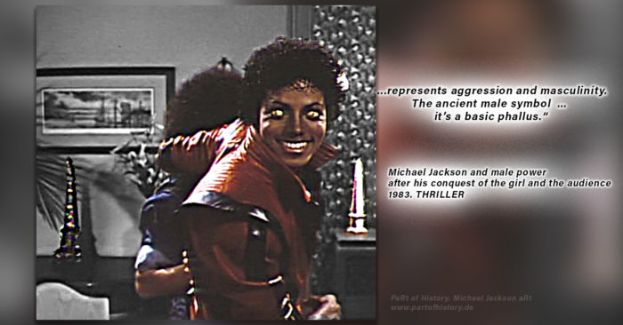 Michael Jackson conquest Thriller 1983 girl audience male power phallus aggression www.partofhistory.de