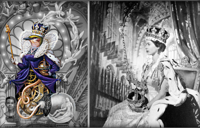 Michael Jackson aRt Dangerous Cover 1991 Symbol Queen Elizabeth II