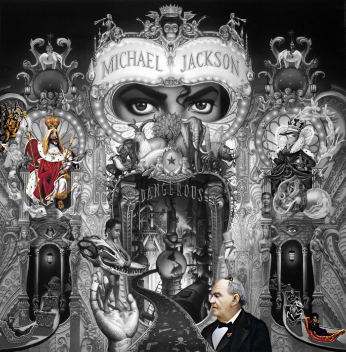 Michael Jackson Dangerous Cover 1991 Childhood Manager Father little Michael Barnum