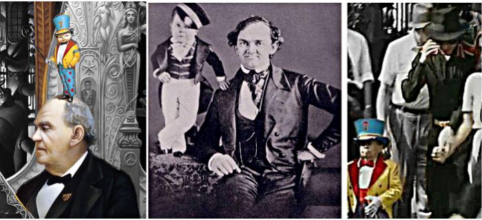 Michael Jackson Dangerous cover 1991 P.T. Barnum with Charles Stratton and 1995 in costume of General Tom Thumb is Meszaros Mhaly
