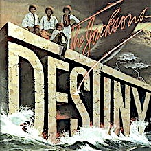 Michael Jackson Symbol Star auf Destiny Album Cover 1978